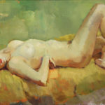 Gerard de Wit - ‘Liggend naakt’ (1980), olieverf op linnen, 80 x 140 cm